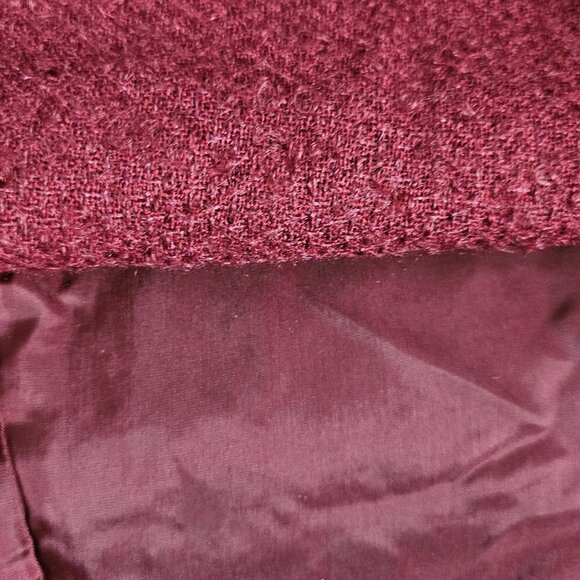 Anne Klein 2 Vintage Mohair Wool Burgundy Skirt - Picture 9 of 9